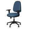 Cadeira de Escritório Marelli Active 705 Azul Turquesa com Estrutura Preta - 1