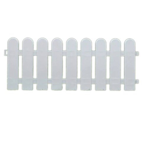 Cerquinha Plástica para Piso (60x20cm) Branca Top Garden