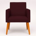 Ver imagem 7 de Kit 2 Poltronas Decorativa para Sala Nina Suede Cores Pé Palito 30cm Castanho