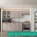 Ver mais imagens de Cozinha Armario 4 Peças Cristaleira Balcao para Pia 270 cm Unna Gris Poliman