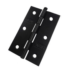 Kit 12 Dobradiça Preta Porta / Janela Pino Solto Real 2,5"