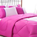 Ver imagem 4 de Enxoval Edredom + Jogo de Cama Queen Aconchego Premium 06 Peças Pink- Rosa Bebe