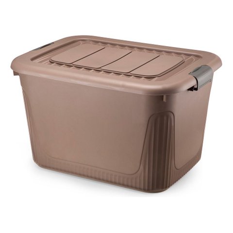 Caixa Organizadora Container 80 Trava/roda Plasnorthon