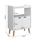 Ver imagem 2 de Armário Buffet Cantinho Café Grécia Off White Canelado