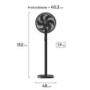 Ver imagem 2 de Ventilador de Coluna 40cm 6 Pás Duoforce Air Efs40 Electrolux