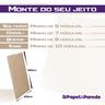 Cabeceira Modulada Estofada Adesiva Nuvem 1 Módulo 20x60cm (bege) - 3