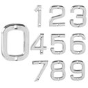 Ver imagem 3 de Número 6 Residencial Pequeno Para Apartamento Cromado