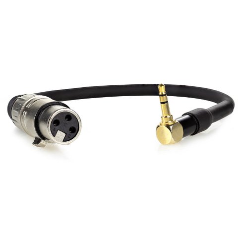 Cabo Adaptador P2 Estereo 90 Graus para Xlr Femea - 50 Cm