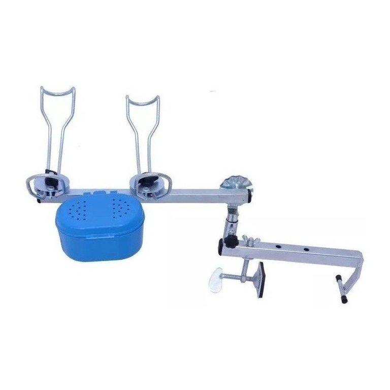 Suporte Vara P/ Barco 2 Varas + Suporte De Guarda Sol Borda