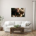 Ver imagem 2 de Quadro Decorativo Religioso Jesus Foi Por Você com 1 Tela cm de Parede para Sala Quarto Hall 60cm x Sem Vidro