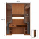 Ver imagem 3 de Conjunto de Escritório Completo LED e Vidro 7 Peças 6 Portas 173CMX52,5CMX230CM Linha Liga Modulado