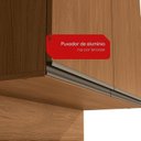 Ver imagem 6 de Conjunto de Escritório Completo LED e Vidro 7 Peças 6 Portas 173CMX52,5CMX230CM Linha Liga Modulado