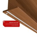 Ver imagem 4 de Conjunto de Escritório Completo LED e Vidro 7 Peças 6 Portas 173CMX52,5CMX230CM Linha Liga Modulado