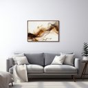 Ver imagem 2 de Quadro Decorativo Abstrato Movimento com 1 Tela de Parede para Escritório Banheiro Hall 60cm X 90cm Sem Vidro