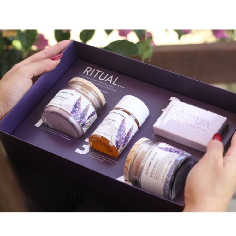 Kit Ritual Banho Relaxante Lavanda & Sândalo - Acqua Aroma - 3