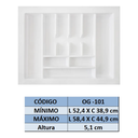 Ver imagem 3 de Organizador de Gavetas para Talher Og-101- Branco
