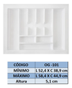 Ver imagem 3 de Organizador de Gavetas para Talher Og-101- Branco