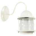 Ver imagem 1 de Luminária Arandela Lampião Colonial de Parede Branca Vintage