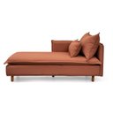 Ver imagem 3 de Sofá Modular Chaise Braço Lateral com Pé Madeira Sôma CabeCasa MadeiraOriginals Marrom Mocha Mousse