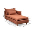 Ver imagem 4 de Sofá Modular Chaise Braço Lateral com Pé Madeira Sôma CabeCasa MadeiraOriginals Marrom Mocha Mousse