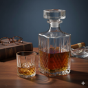 Ver imagem 1 de Kit 7 Peças Garrafa/copos Whisky Home&co Vidro 750ml/340ml Transparente