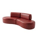 Ver imagem 3 de Sofá Orgânico Módulo Curvo Savana 02 Metros Corino Modena Vermelho - Montanari'S Decor