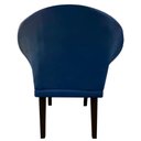 Ver imagem 3 de Kit 4 Cadeiras Sala de Estar Liz Veludo Azul Marinho