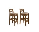 Ver imagem 1 de CONJUNTO COM 02 BANQUETAS GOURMET CEDRO GOLD 51C