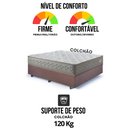 Ver mais imagens de Base Box Baú Casal 138x188 Suede com Colchão New 4 Estações Molas Ensacadas