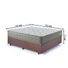 Base Box Baú Casal 138x188 Suede com Colchão New 4 Estações Molas Ensacadas - 2
