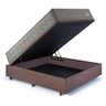 Base Box Baú Casal 138x188 Suede com Colchão New 4 Estações Molas Ensacadas - 5
