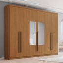Ver imagem 1 de Guarda-Roupa Casal com Espelhos New Jade Marrom/Cinamomo