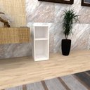 Ver imagem 3 de Mesa Lateral Branca Aparador de Sofa Sala Mesa Lateral Cama Mesa de Canto Sala de Estar