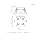 Ver imagem 2 de Embutido Recuado Direcionável 20W STH8920PTO Stella