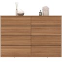 Ver imagem 1 de Cômoda Grande 8 Gavetas para Quarto Sinatra Amêndola