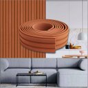 Ver imagem 1 de Painel Ripado Eva Autocolante Bronze 10cm - Rolo 15 Metros