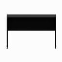 Ver imagem 5 de Escrivaninha Retangular Mesa Escritorio Pe Painel sem Gavetas MDF MDP 120cm Preto