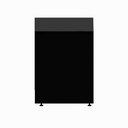 Ver imagem 2 de Escrivaninha Retangular Mesa Escritorio Pe Painel sem Gavetas MDF MDP 120cm Preto