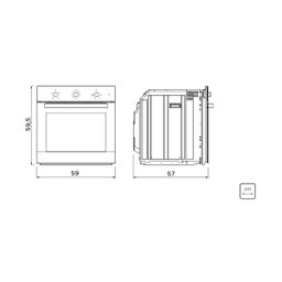 Forno Elétrico de Embutir Tramontina Inox Basic 60 F4 em Aço Inox 4 Funções 71 L - 4