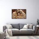 Ver imagem 2 de Quadro Decorativo Religioso Sagrada Família com 1 Tela Cm ou Cm de Parede para Sala Quarto Hall 60cm Sem Vidro