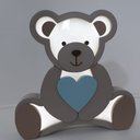 Ver imagem 2 de Luminária de Mesa Ursinho - LML-26B - Bivolt