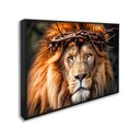 Ver imagem 1 de Quadro Decorativo Religioso Leão de Judah com 1 Tela Cm ou Cm de Parede para Sala Hall Igreja 60cm X Sem Vidro