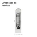 Ver imagem 2 de Balcão Porta-temperos 20 Cm 1 Porta (sem Tampo) Branco/preto Lux Madesa Branco/preto