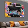 Quadro Maleta Dinheiro Wall Street:90x60 cm/BRANCA - 5
