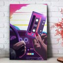 Ver imagem 1 de Placa Decorativa Pop Art Toca Fitas do Carro Retrô-30X45Cm