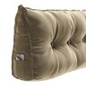 Almofada para Cabeceira Encosto Apoio Lombar Spot 195cm com Porta Celular Veludo - Desk Design - 6