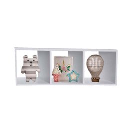 Nicho Triplo 90x30x20 Branco Em Mdf - 1