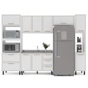 Ver imagem 3 de Armário de Cozinha Modulada Completa 5 Peças 310cm sem Tampo 100% Mdf Amara Politorno Móveis