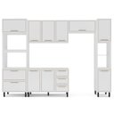 Ver imagem 4 de Armário de Cozinha Modulada Completa 5 Peças 310cm sem Tampo 100% Mdf Amara Politorno Móveis