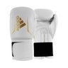 Luva Adidas Box Speed 50 Branco e Dourada - 1